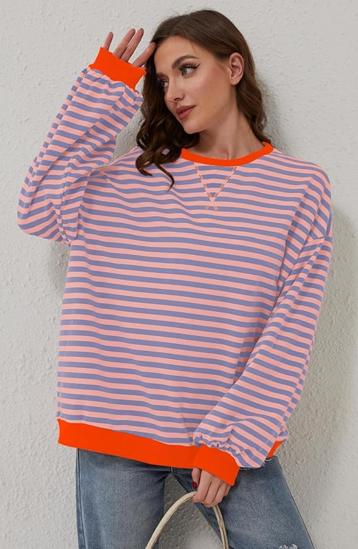 Lana | Striped Oversized Pullover