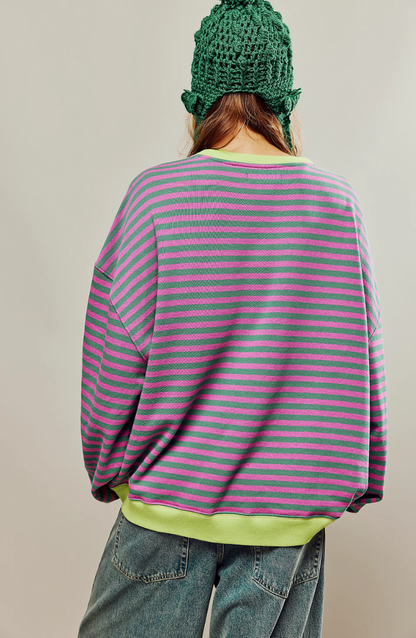 Lana | Striped Oversized Pullover